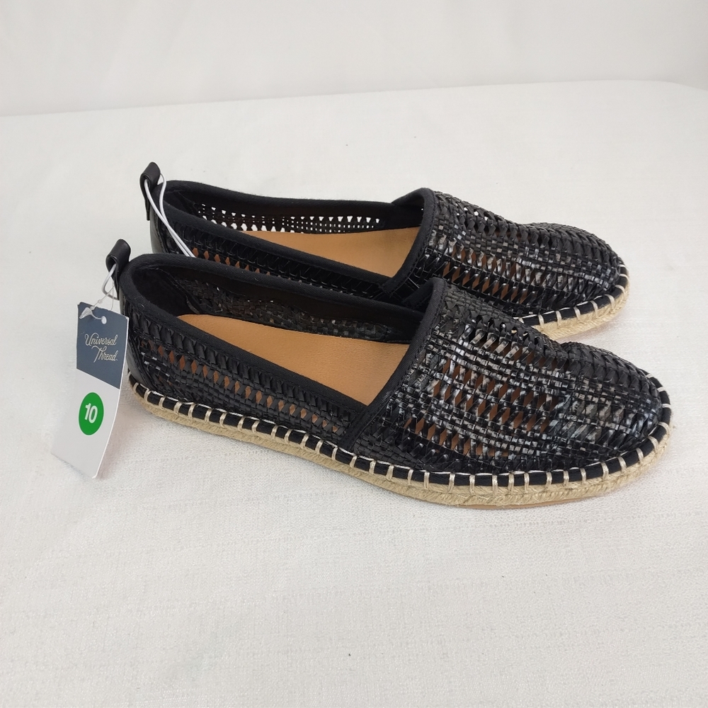 Universal Thread Black Rita Slip-On Loafers Shoes Size 10 NWT